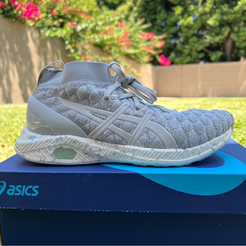 Asics Women Sneakers HYPERGEL-KAN Gel Shoes Gray Running Gym Walking Training
